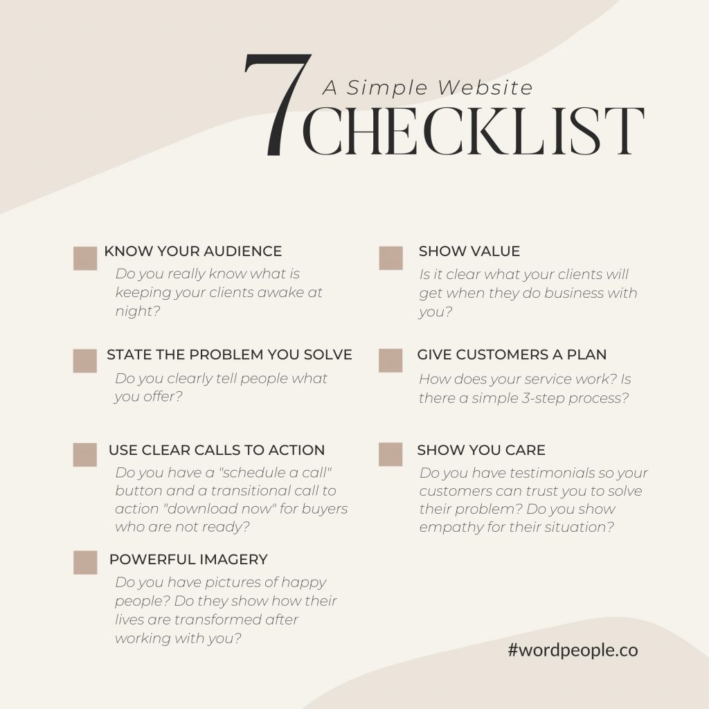 Instagram 7 checklist